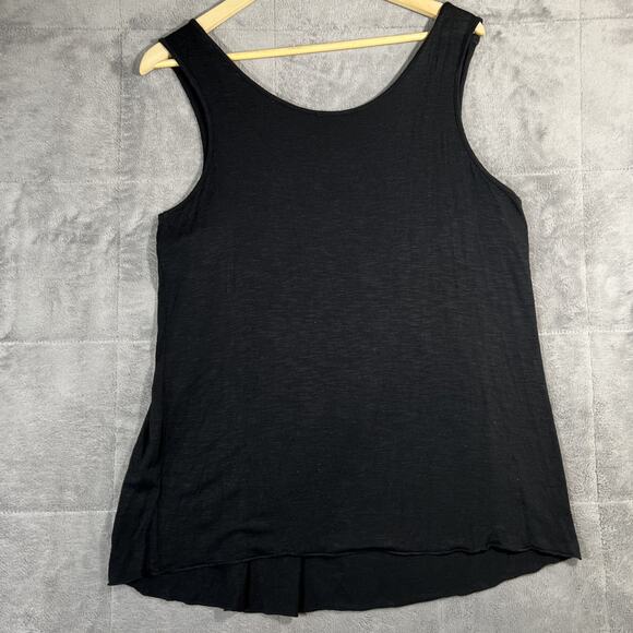 Midnight Velvet Tank Top Large Black Beaded Lace Trim Whimsigoth Fairycore Boho - Picture 5 of 8